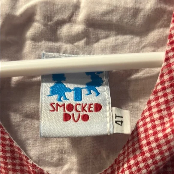 Smocked train overalls - Picture 3 of 4